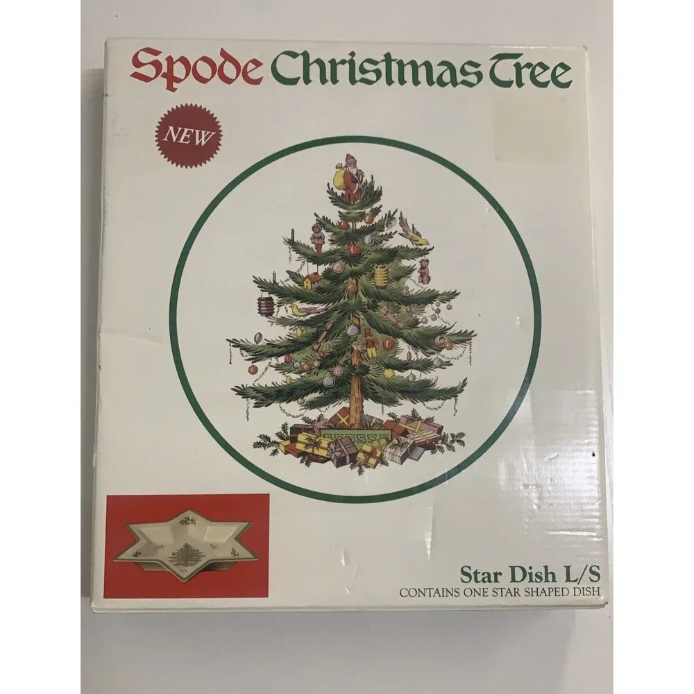 Spode Christmas Tree L/S STAR DISH Made In England